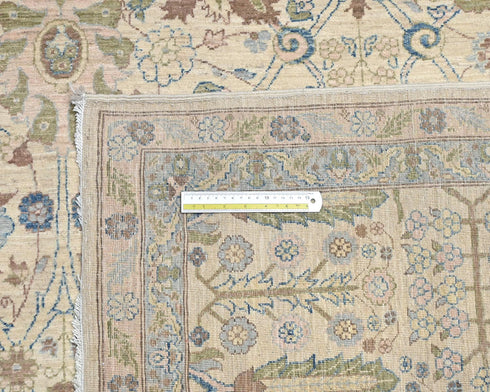 8x10 Beige Chobi Fine Quality Afghan Hand Knotted Wool Area Rug